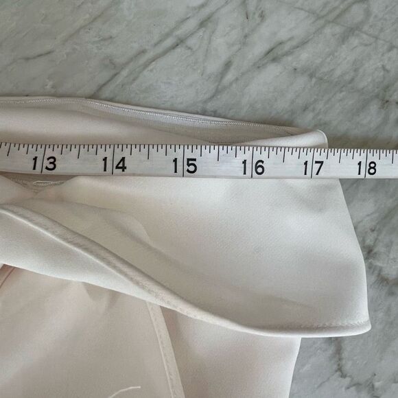 SAM EDELMAN Bow Strapless ivory Minidress size M - Picture 6 of 8